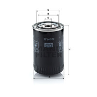 Фильтр масляный MANN-FILTER W 940/62